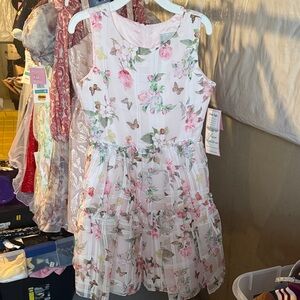 Rare Editions Pink Floral Kids Dress